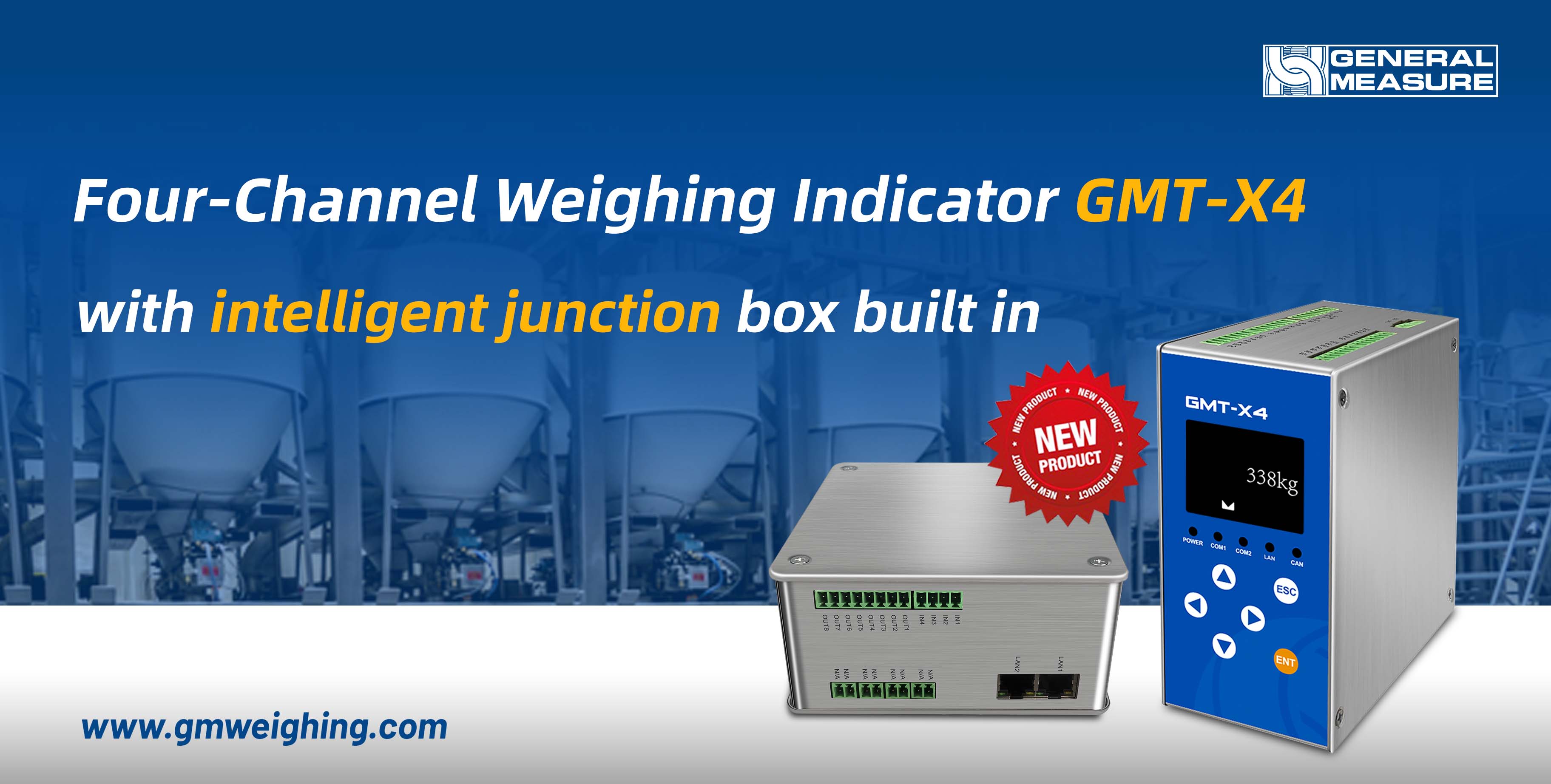 Weighing Indicator GMT-X4 Four Independent Channel with Combination Mode