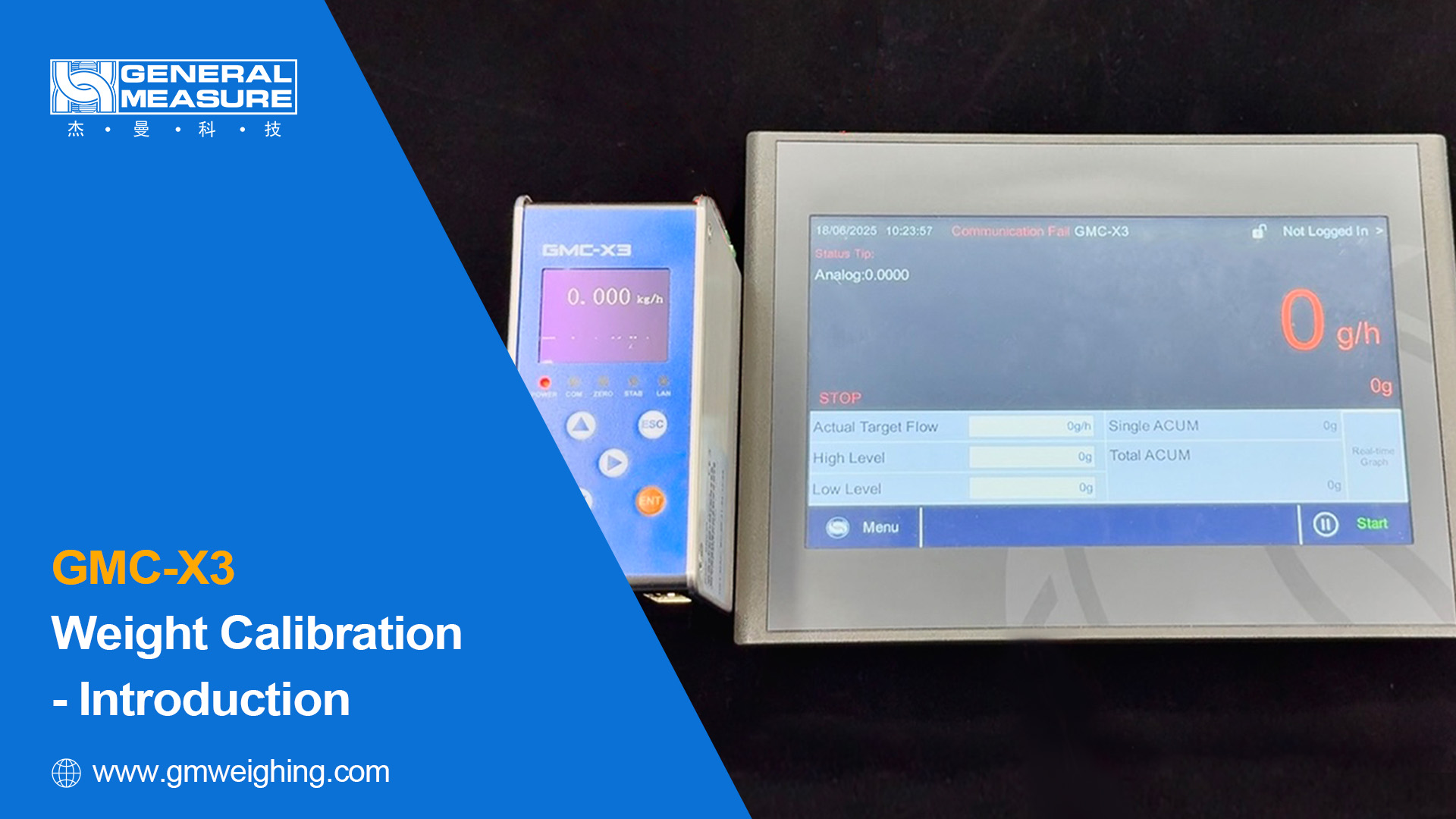 Calibration of the loss-in-weight controller GMC-X3