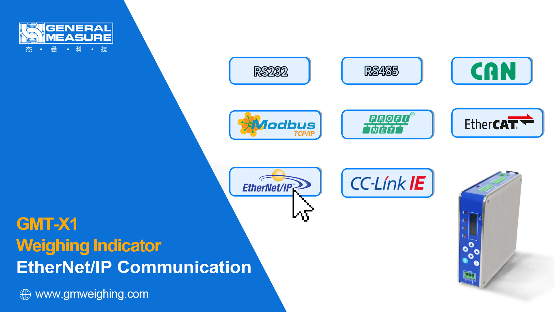 GMT-X1 Communication with an Omron PLC via EtherNet/IP